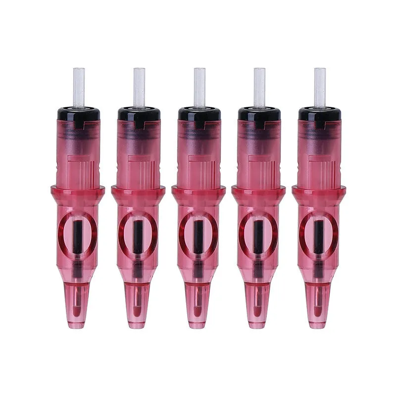 16.5cm long tattoo colour pen with integrated needle for line drawing, shown in multiple colour options.