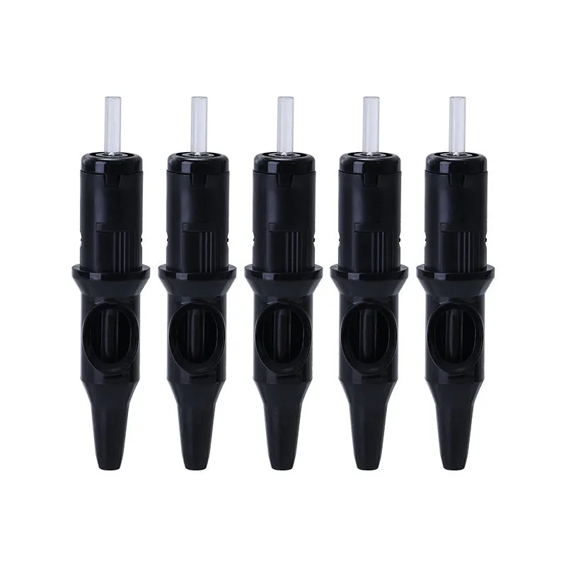 16.5cm long tattoo colour pen with integrated needle for line drawing, shown in multiple colour options.