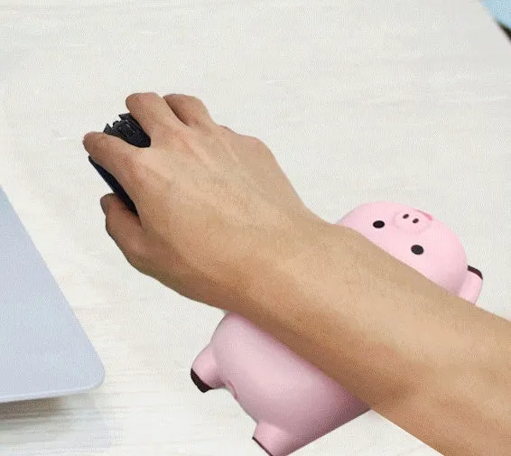 PU wristband mouse pad with non-slip surface in five colour options measuring 130×70 mm