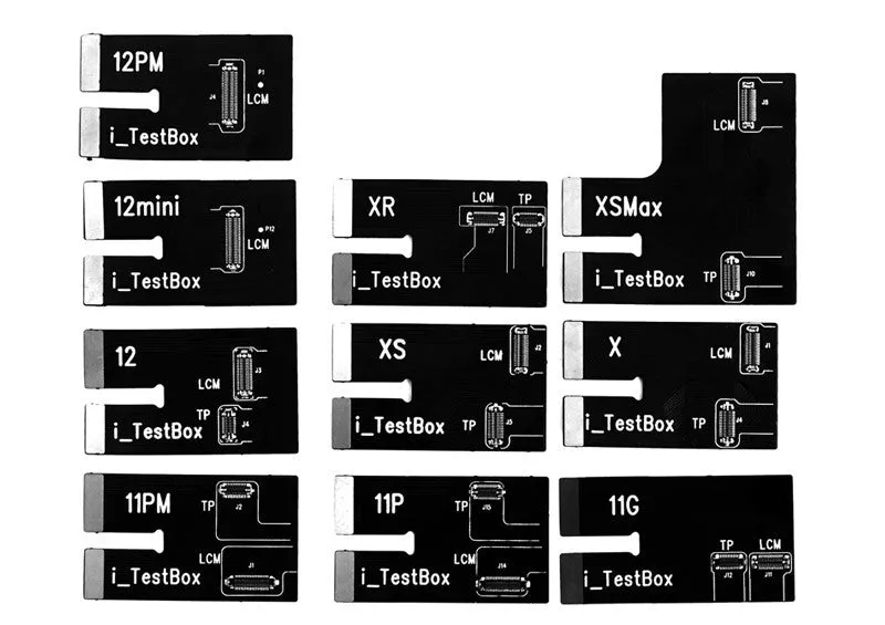 Mobile phone screen repair original colour detector intelligent screen tester with connectors