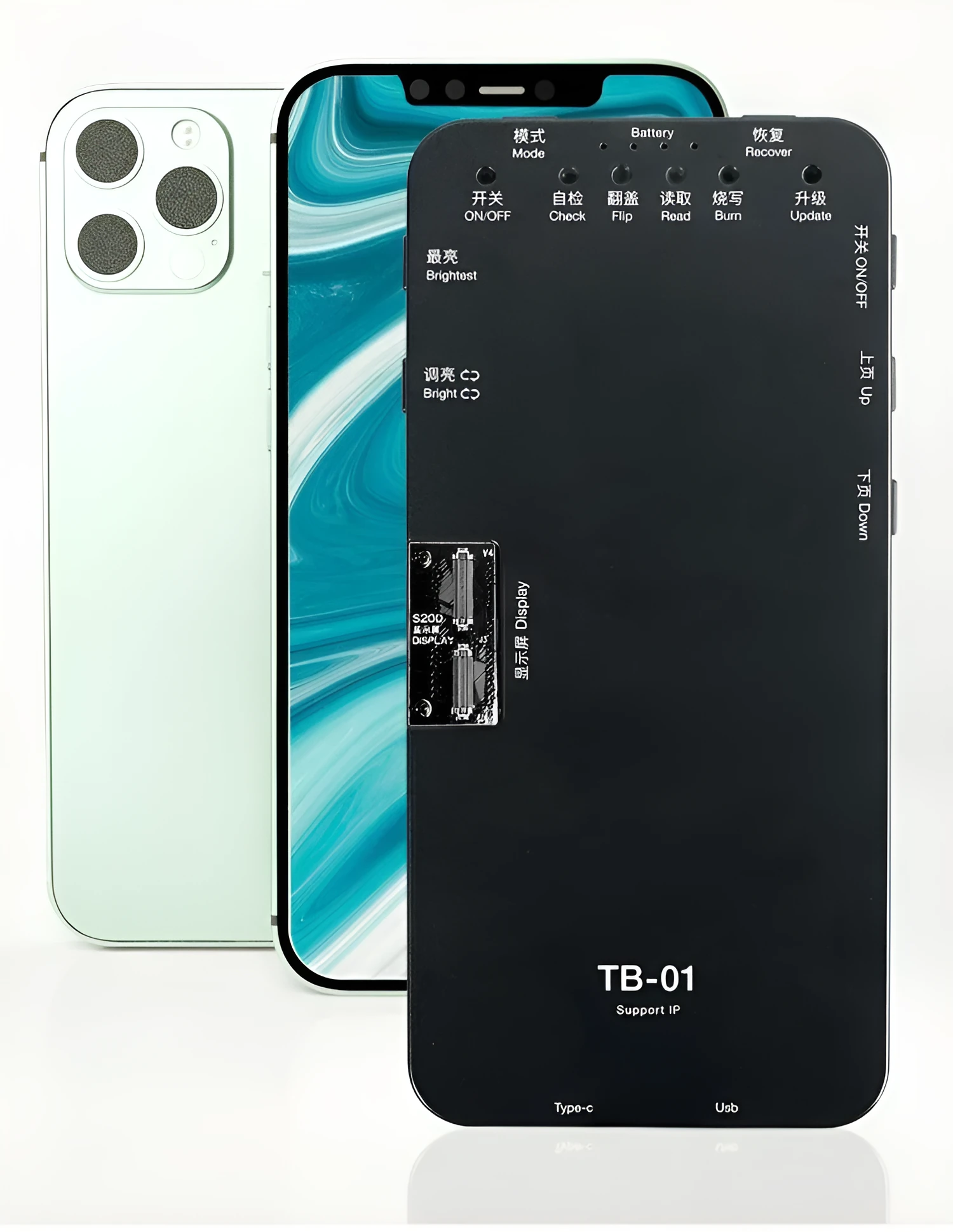 Mobile phone screen repair original colour detector intelligent screen tester with connectors