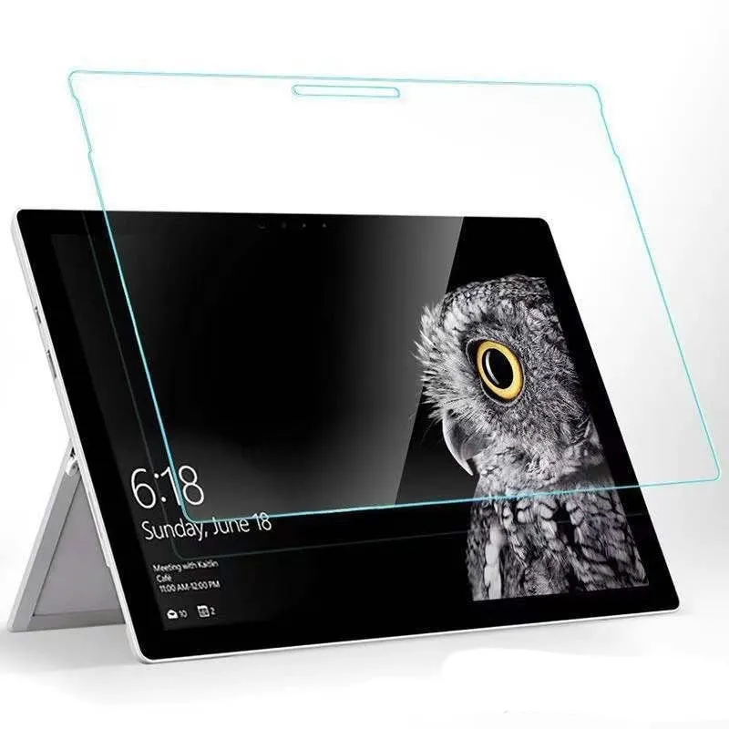 Tempered glass screen protector for Microsoft Surface laptop with HD straight edge design