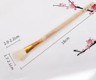 Painting pen with wool brush head and ceramic barrel for watercolour and oil tracing