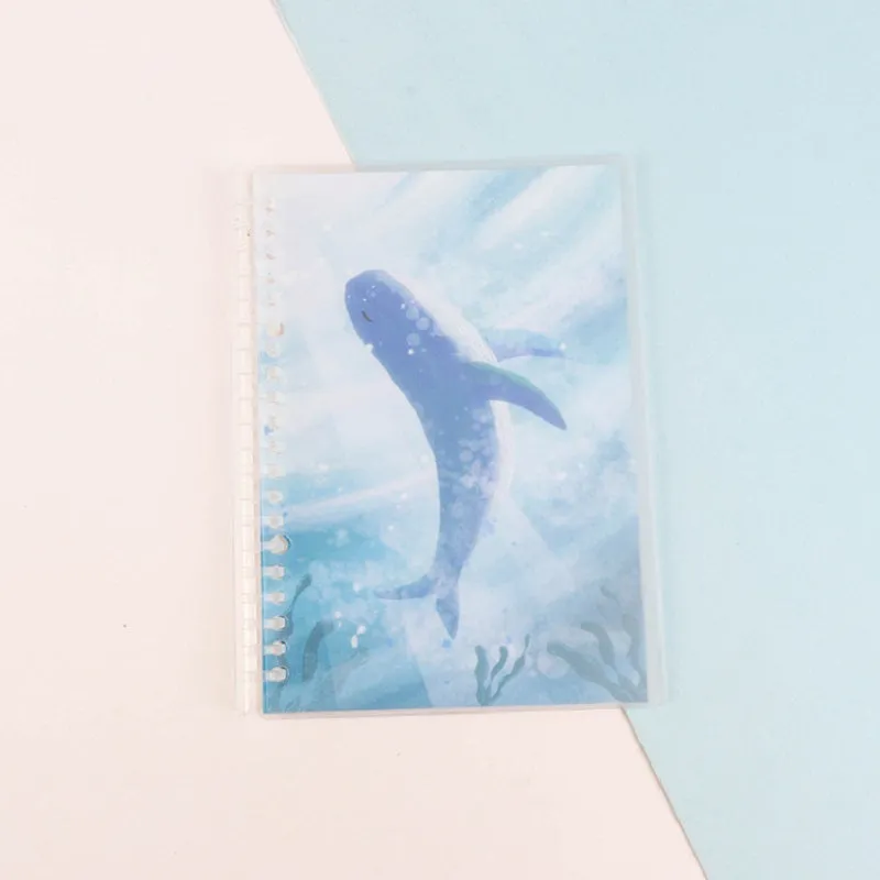 Children's hard cover loose leaf notebook with animal design and 20-hole binder binding in A5 or B5 size