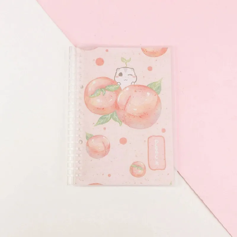 Children's hard cover loose leaf notebook with animal design and 20-hole binder binding in A5 or B5 size