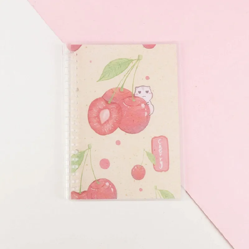 Children's hard cover loose leaf notebook with animal design and 20-hole binder binding in A5 or B5 size