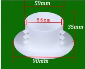 Air conditioning wall hole cover kit with plastic plugs, tuyere covers, and sealing glue for 37-165mm openings
