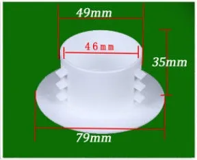 Air conditioning wall hole cover kit with plastic plugs, tuyere covers, and sealing glue for 37-165mm openings