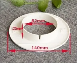 Air conditioning wall hole cover kit with plastic plugs, tuyere covers, and sealing glue for 37-165mm openings