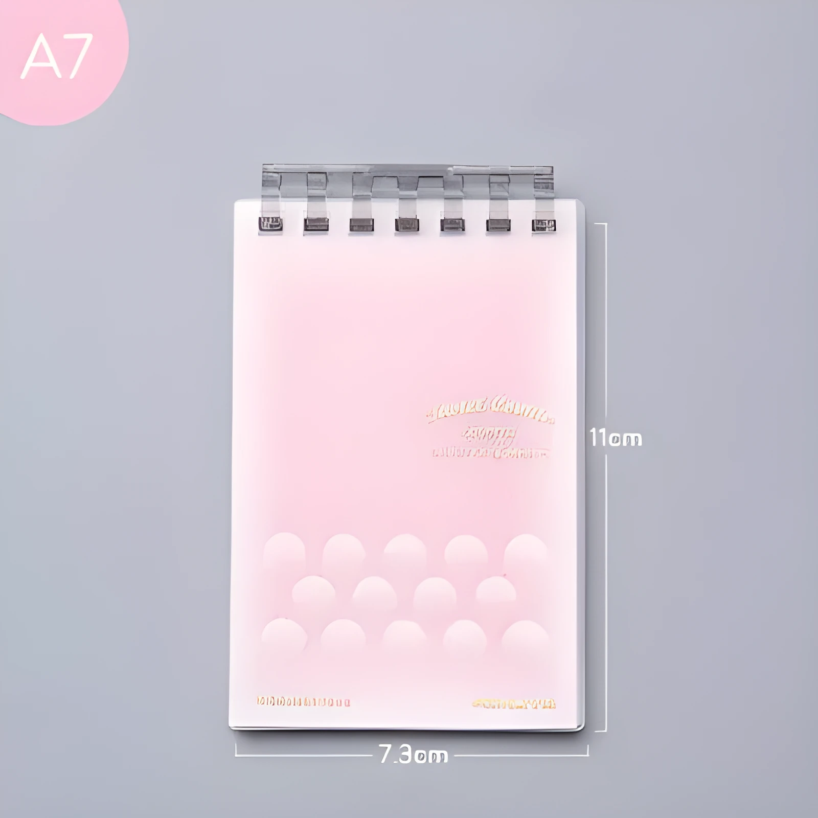 A7 hard cover detachable coil notebook in Japanese Korean small fresh style with multiple loose-leaf paper options