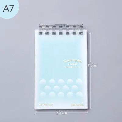 A7 hard cover detachable coil notebook in Japanese Korean small fresh style with multiple loose-leaf paper options