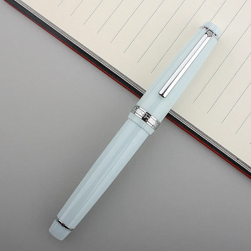 Short pocket business pen with resin body and stainless steel tip in multiple colour options