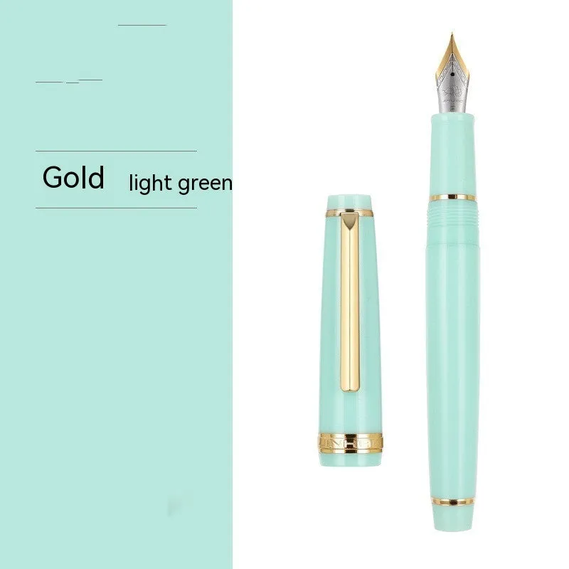 Short pocket business pen with resin body and stainless steel tip in multiple colour options