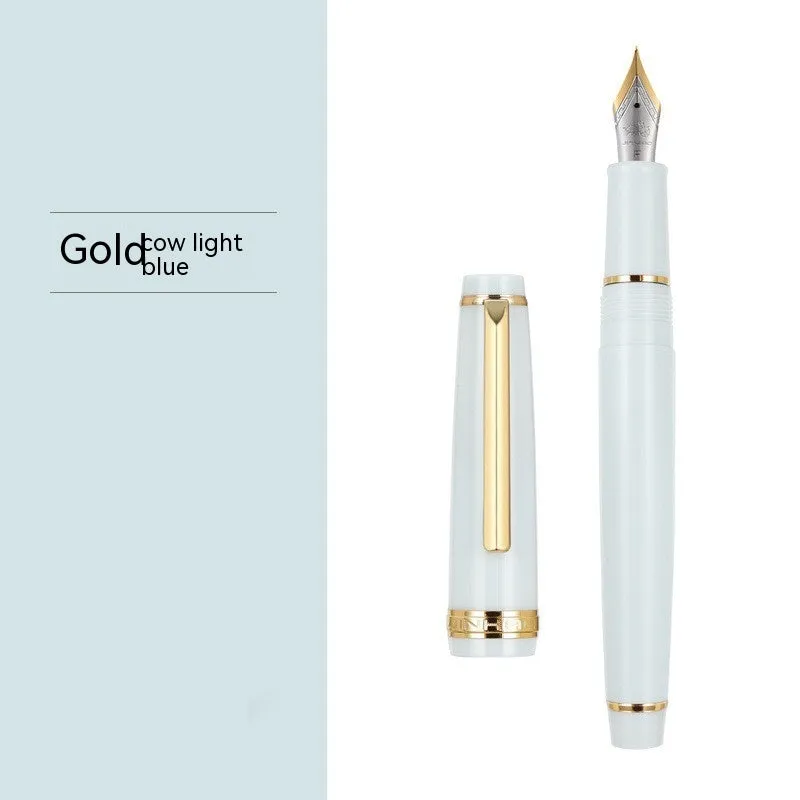 Short pocket business pen with resin body and stainless steel tip in multiple colour options