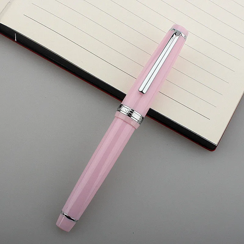 Short pocket business pen with resin body and stainless steel tip in multiple colour options