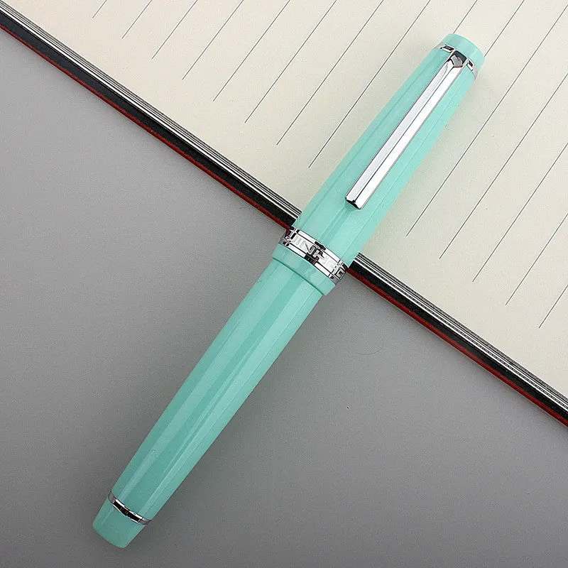 Short pocket business pen with resin body and stainless steel tip in multiple colour options