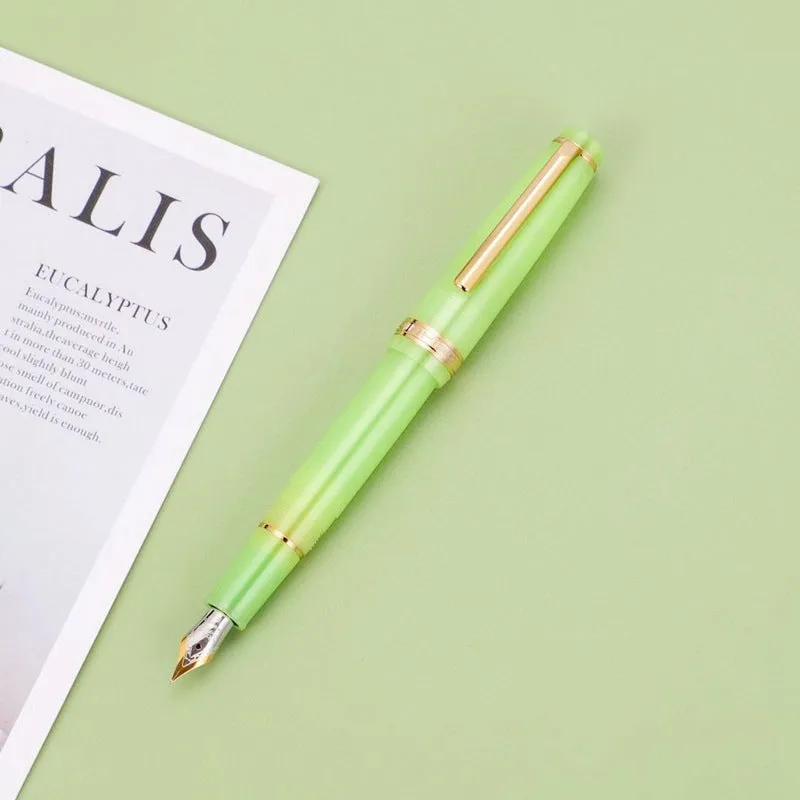 Short pocket business pen with resin body and stainless steel tip in multiple colour options