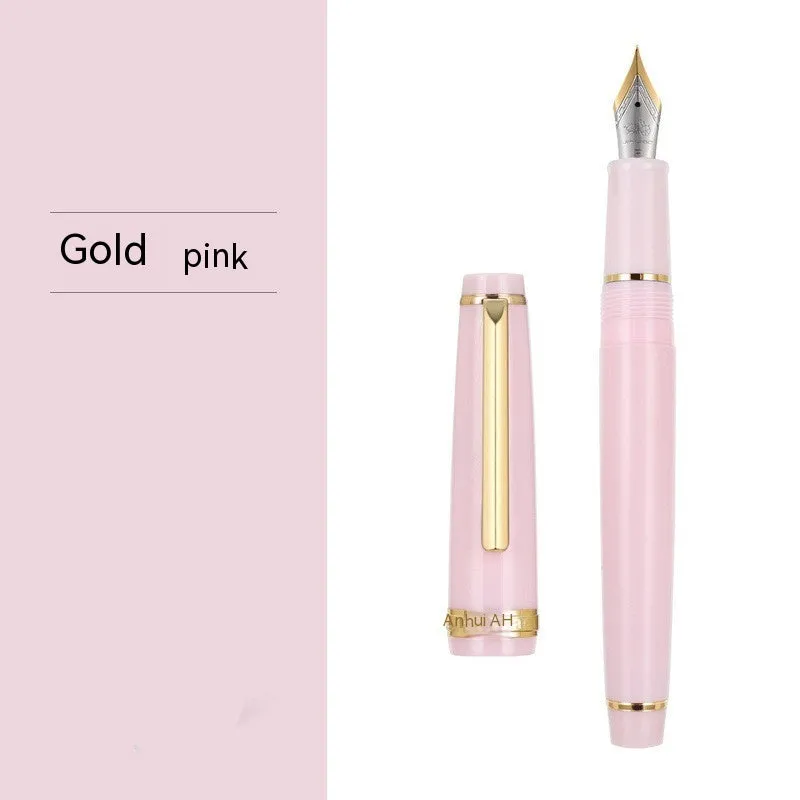 Short pocket business pen with resin body and stainless steel tip in multiple colour options
