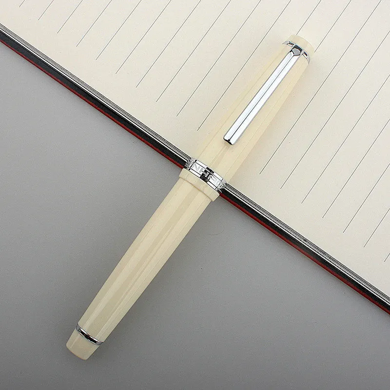 Short pocket business pen with resin body and stainless steel tip in multiple colour options