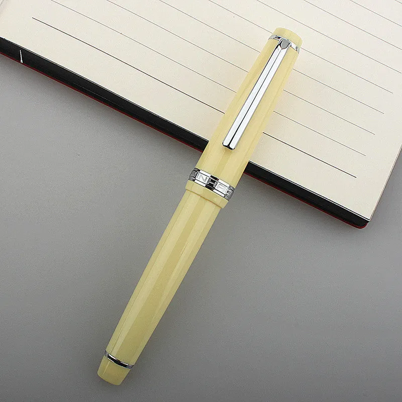 Short pocket business pen with resin body and stainless steel tip in multiple colour options