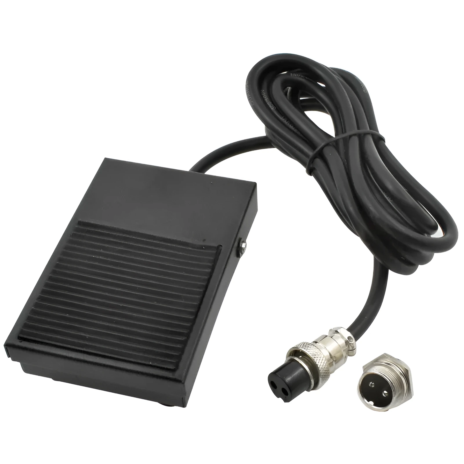 Metal body welding foot switch with rubber padding and 2m cable