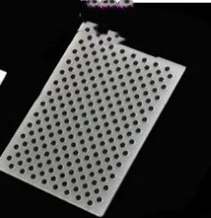 Plastic folding cake decorating mould showing windmill and five-pointed star design options