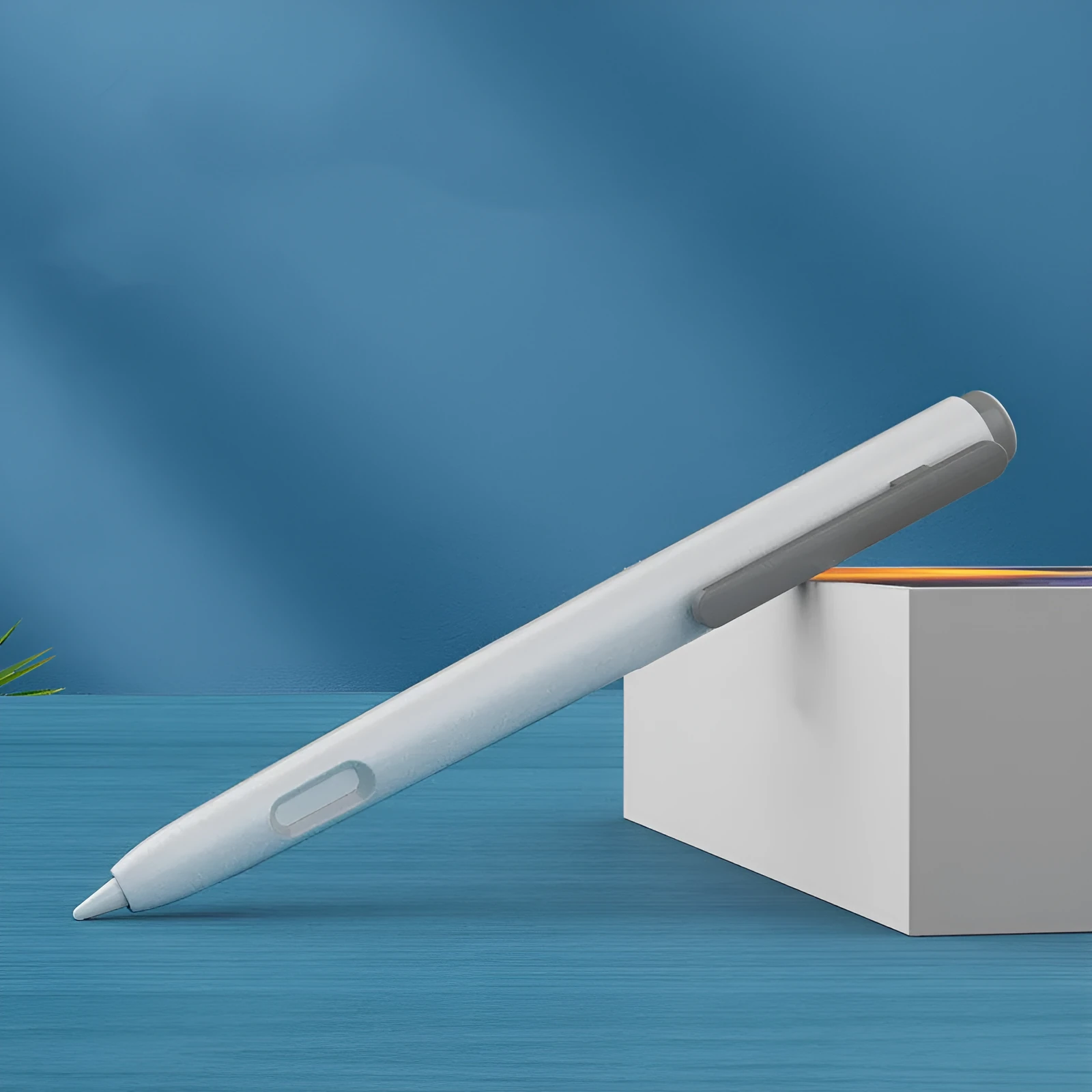 Apple Pencil 2nd Generation silicone protective case in anti-roll design showing colour options