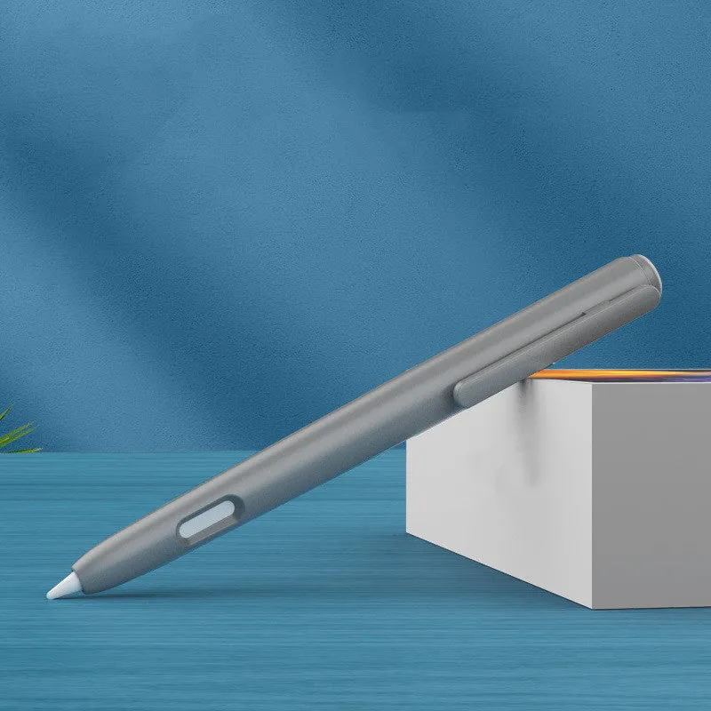 Apple Pencil 2nd Generation silicone protective case in anti-roll design showing colour options