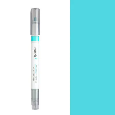 Pastel coloured chisel-tip highlighter pen with a 13cm plastic barrel shown in muted shades.