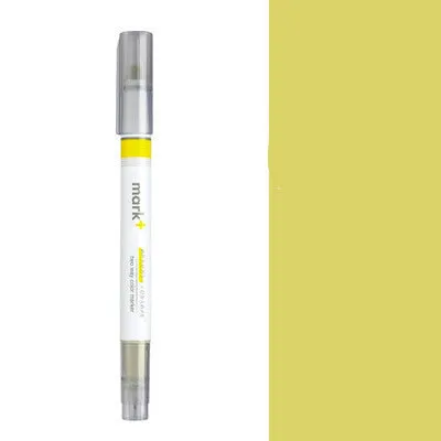 Pastel coloured chisel-tip highlighter pen with a 13cm plastic barrel shown in muted shades.