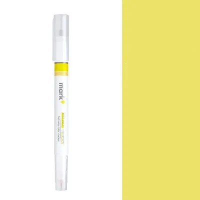 Pastel coloured chisel-tip highlighter pen with a 13cm plastic barrel shown in muted shades.