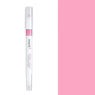 Pastel coloured chisel-tip highlighter pen with a 13cm plastic barrel shown in muted shades.