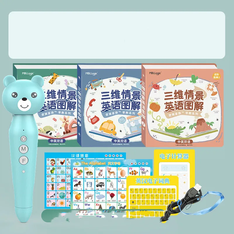 Little Oxford bilingual reading pen for children with point-and-read technology