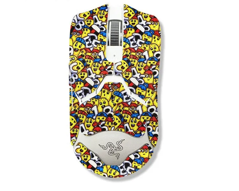 Anti-slip sticker set for computer mouse with multiple colour and design options