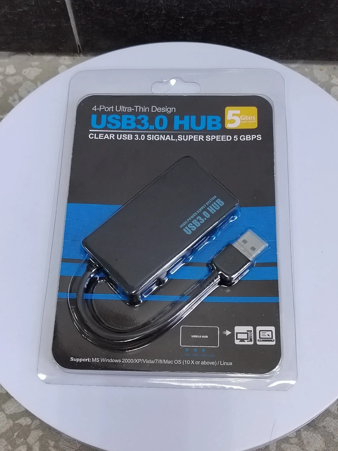 A multi-port USB extender hub with a 20cm cable, showing USB-A and USB-C style options.