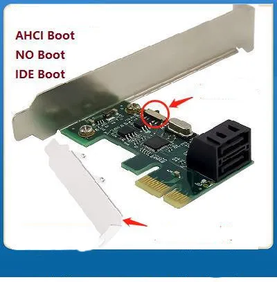 Desktop PCI-E SATA3.0 expansion card with ASM1061 chip and multiple port connectors