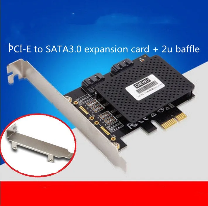 Desktop PCI-E SATA3.0 expansion card with ASM1061 chip and multiple port connectors