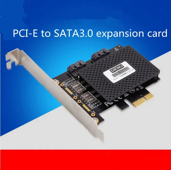 Desktop PCI-E SATA3.0 expansion card with ASM1061 chip and multiple port connectors