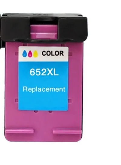 HP compatible refillable ink cartridge for Deskjet and Officejet printers, shown in black and colour variants.