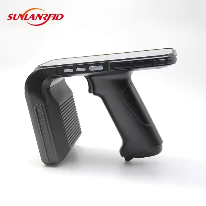 SLP-05 portable Android handheld UHF RFID reader and scanner with fingerprint sensor