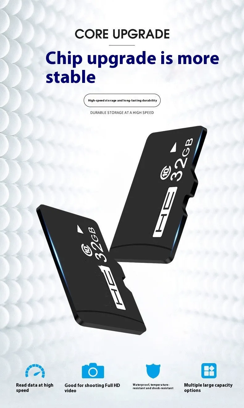 TF memory card for recorder and monitoring device storage expansion in 128GB 256GB 512GB capacities