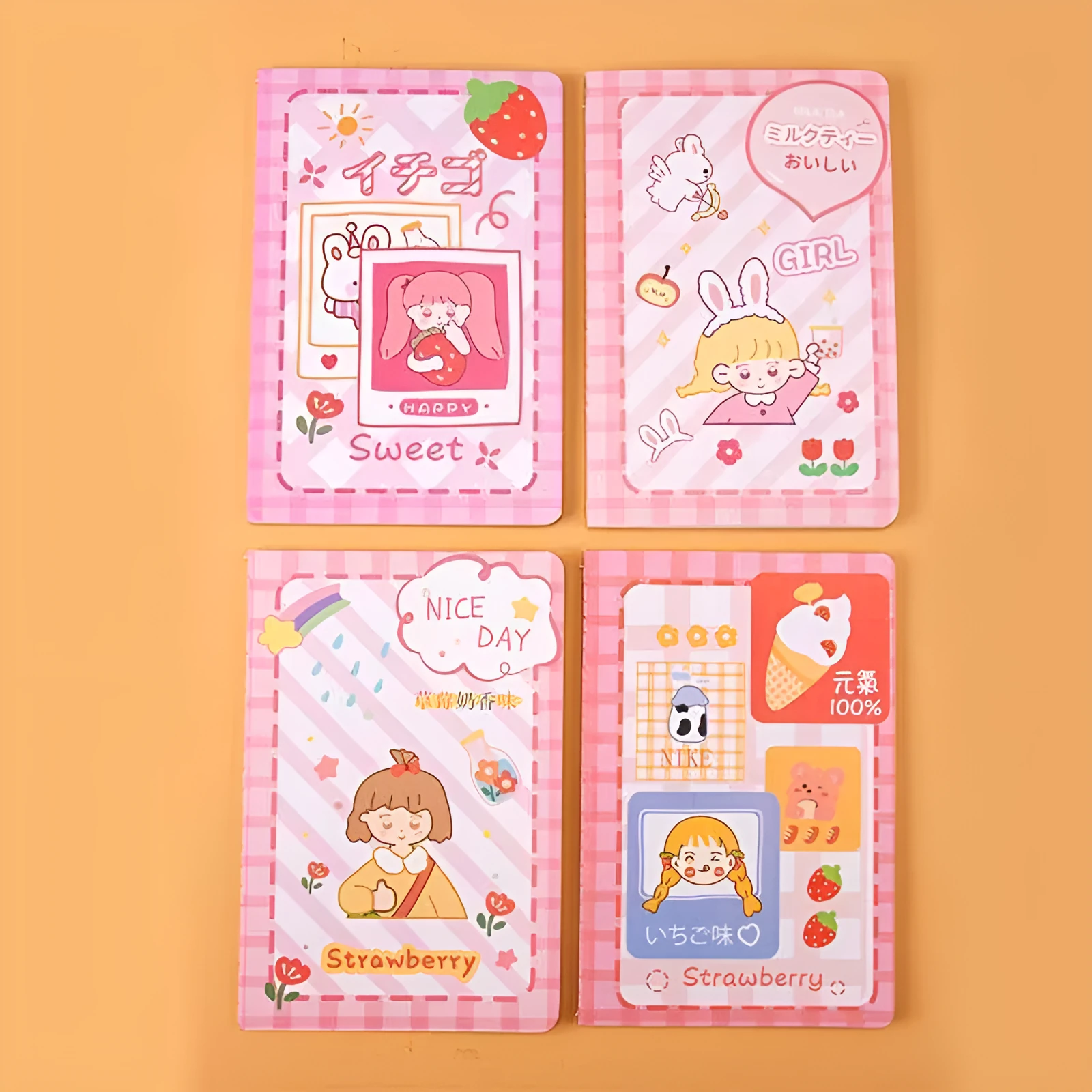 Cartoon A5 notebook with 30 sheets featuring cute bear design, measuring 148 x 210 mm