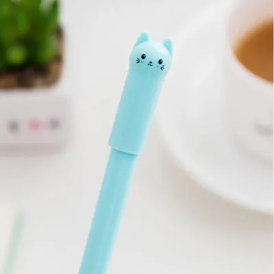 Pendulum cat design gel pen with 0.5mm tip showing colour options