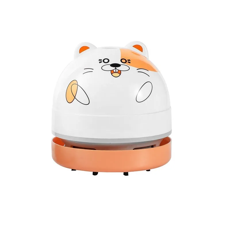 Laiting mini desktop USB vacuum cleaner with flat nozzle for keyboard cleaning in handheld position