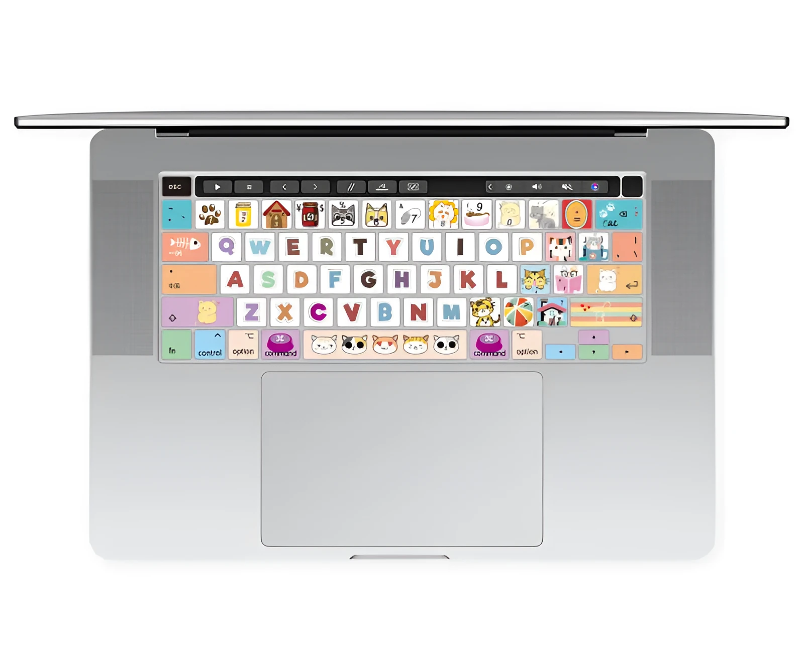 Colourful 13.3 inch TPU keyboard protective film for Apple MacBook Pro Air laptop.
