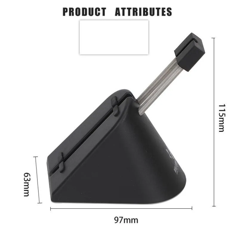 ABS plastic mouse cable bracket holder in black or white colour for wired mouse cable management