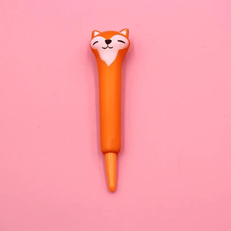 Cartoon-themed soft vent pen with 0.5mm gel tip compatible with iPhone models