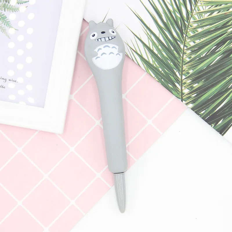 Cartoon-themed soft vent pen with 0.5mm gel tip compatible with iPhone models