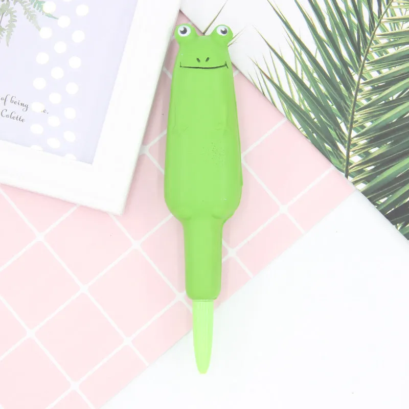 Cartoon-themed soft vent pen with 0.5mm gel tip compatible with iPhone models