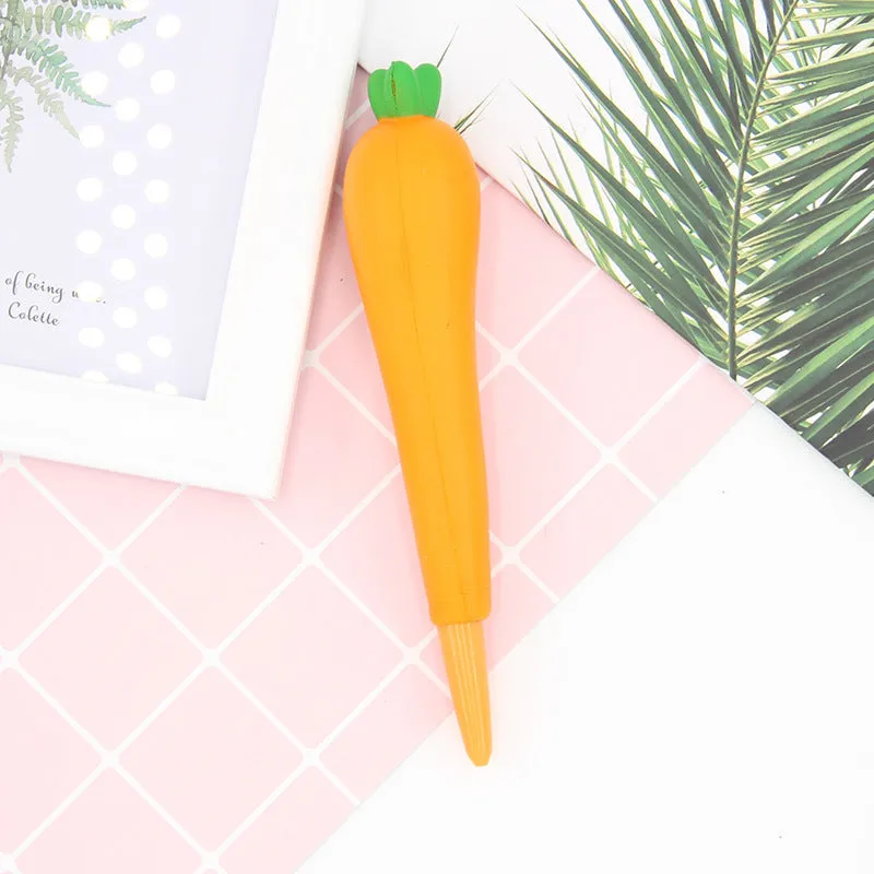 Cartoon-themed soft vent pen with 0.5mm gel tip compatible with iPhone models
